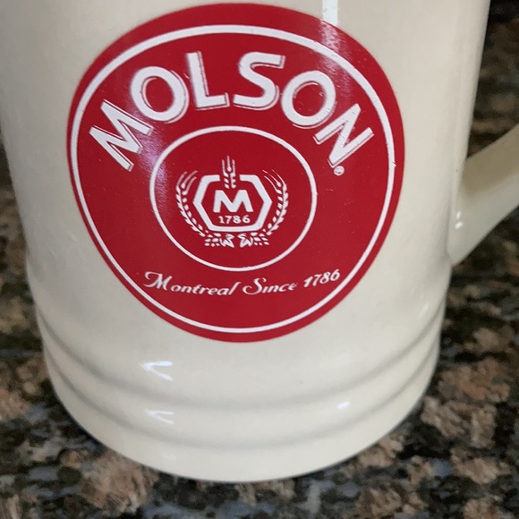 JOHN MOLSON BEER STEIN MUG GOLD RIMMED - Picture 4 of 6